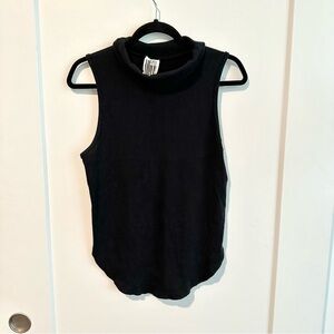 Free People Black Sleeveless Tank Top